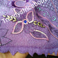 Lilac/purple Premium big Madam VIP. George Wrapper. Sold per 5yds/piece. Pruce is for 5yds. Excellent quality madam George