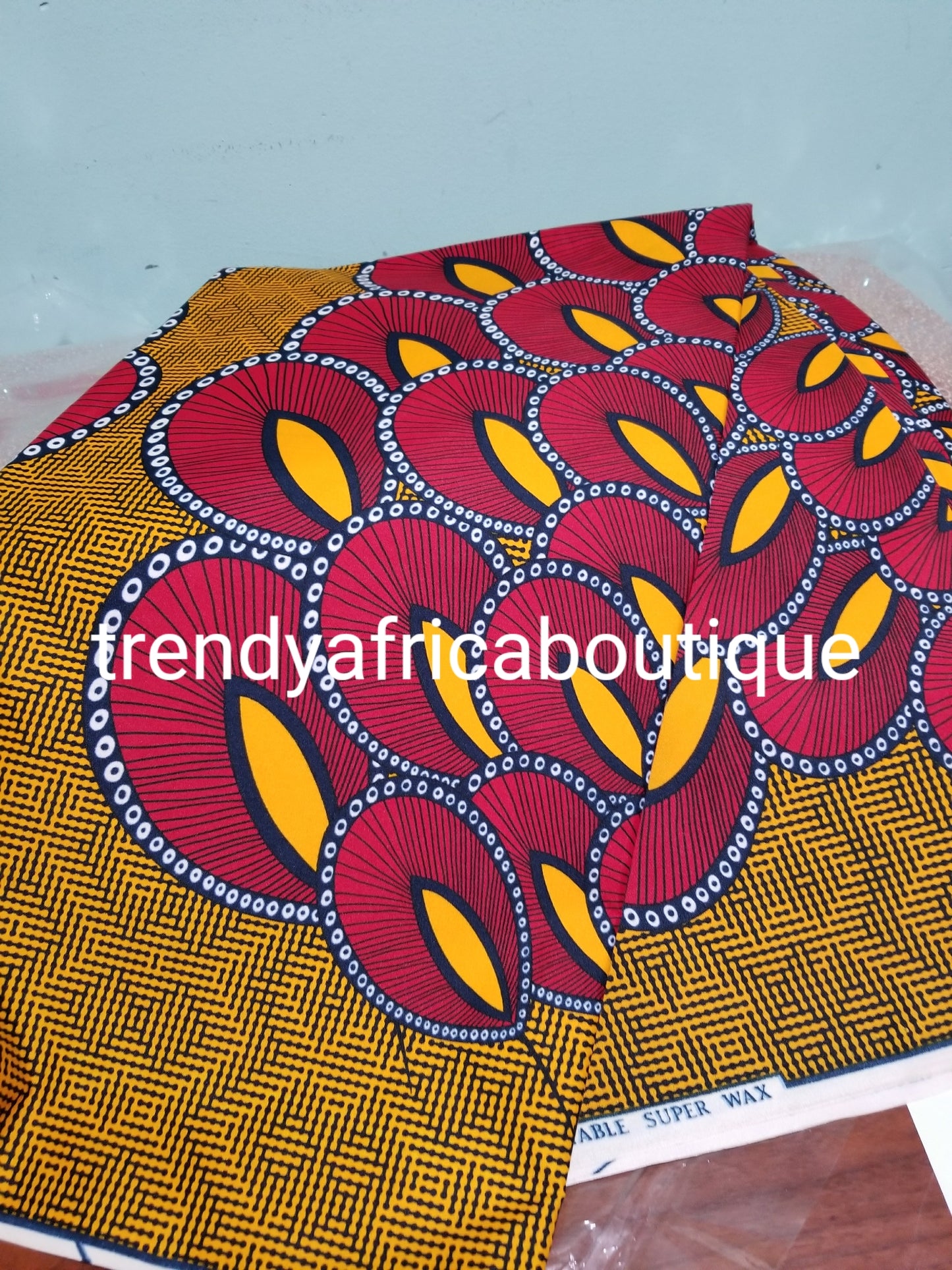 Sale sale: Beautiful African Cotton wax print fabric. 100% cotton Ankara for African dresses. Sold per 6yds. Price is for 6yds.