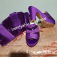Size 38 Purple Italian Slipper platform shoe and matching  purse. Sold as a set. Price is for the set