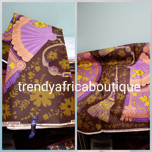 Sale: latest African Ankara print. 100% wax print fabric for making Nigerian dresses. Sold per 5yds.