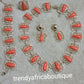Sale: 4pc 18k gold plated necklace set. Sweet pink  bead accent. Sold as a set, price is for the set. Pink/gold and coral/gold.