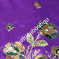 Clearance item: Quality Embriodery Purple Indian Silk George wrapper. Premium 1st lady Nigerian Tradional Igbo  wrapper. Sold 5yds. Price is for 5yds. Indian-George s
