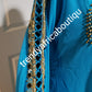 Turquoise blue long Kaftan dress. Indian/Dubai long free flowimg chiffon kaftan dress. Can be use for evening dress