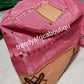 Neu eingetroffene nigerianische Herrenmütze für Agbada-Eingeborenenkleidung. Gestickte Aso-oke-Mütze in rosa Farbe, Größe 22 Zoll