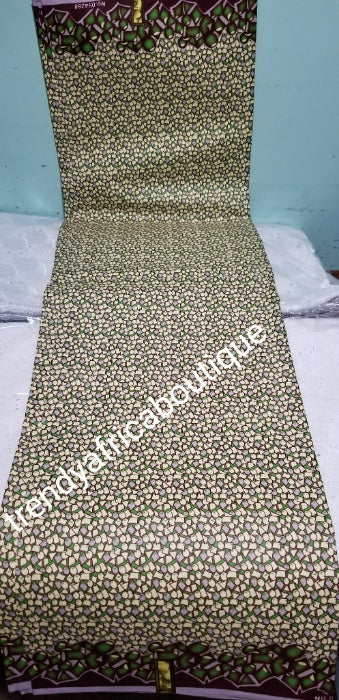 New arrival quality Java Hollandaise Africa wax print fabric. Sold per 6yds. Price is for 6yds. Superior quality/design