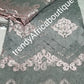 Gray/light Pink African French lace fabric. Sold per 5yds. Price is for 5yds. Beautiful embroidered sequence lace.