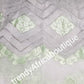 New Arrival African French lace Fabric. Embriodery sequence lace, Soft quality fabric. Sold per 5yds. Sweet Gray/mint