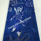 Top quality embriodery/stoned African French lace fabric. Swiss made.sold per 5yds. Beautiful Royal blue.