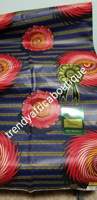 New arrival Beautiful Ankara 100% Wax print fabric. Sold per 6yds. Hollandaise wax print fir making african dresses