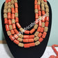 Combo Bride and Groom traditional wedding coral bead set. Original Edo/igbo Celebrant coral for special occasion. But the 2 as a set for man and women or order as individual.. coral-necklace set
