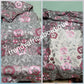 Gray/pink Embridery tulle Africa French lace fabric. Beautiful flower design great texture for making Nigerian/African party dress. Sold per 5yds. Price is for 5yds. Aso-ebi lace. Contact for large quantity