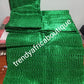 3pcs set Nigerian Green Aso-oke Gele/Ipele (shoulder shawl) and a piece for making mens hat . Sold as a set. Excellent quality Aso-oke from Nigeria use for making women gele or headtie. Sold as a set. Contact for Aso-ebi order