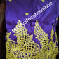 Price drop: Purple/yellow embriodery and stoned George wrapper. Top quality taffeta small-george for making nigerian Aso-ebi dresses. Sold as 5yds and 1.8yds matching net blouse fabric. Need to order of aso-ebi. New arrival Nigerian/indian Silk George