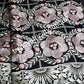Black/peach/cream swiss voile lace fabric. Quality Nigerian/African party fabric. Sold per 5yds. Price is for 5yds. Swiss embroidery swiss lace, soft texture