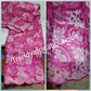 New arrival Hot pink  African french lace fabric. Sold per 5 yards. Soft texture. Price is for 5yds. Embriodery french lace for making Nigerian party dress.