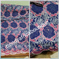 Sale: Beautiful quality Embroidery Swiss lace fabric. Navy/pink/white African wedding/ceremonial Lace fabric, embellished with white crystal stones. Sold per 5yds