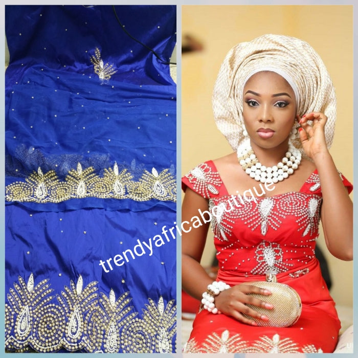 Sale sale; Nigerian Traditional George wrapper. Hand Beaded/stones des ...