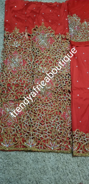 Red VIP/Celebrant Supper quality Silk George Wrapper for High society ...