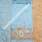 Clearance  sky blue VIP George for Nigerian/Igbo/delta Traditional weddings/birthdays and more wrapper + 1.8yds net fabric for making blouse. Sold as. A set of wrapper and blouse. Original quality silk. "Feel the difference in Quality"