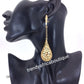 Latest drop-earrings in 18k Gold electrroplating. Top quality made hypoallergenic. Long lasting. Light weight earrings