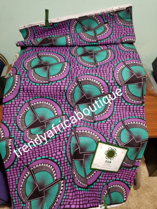 100% veritable cotton Ankara wax print fabric. Sold per 6yds. Price is for 6yds. Soft texture. Good quality for making fabulous African outfit