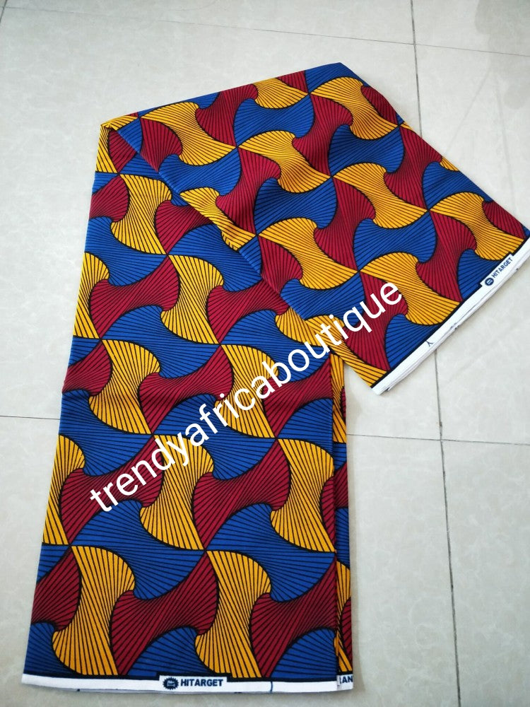 New arrival Guarantee African Veritable cotton wax print. Hollandaise Soft texture with quality design. Ankara was print in soft texture, Sold as 6yards. Luxuriouse quality