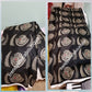 Sale; Original quality Black/champagn Gold Isi-agu wrapper, Igbo traditional wrapper use by men or women. Sold per yard, price is for one yard. Nigerian/igbo ceremonia fabric. Soft texture, authentic isi-agu fabric. Igbo Tiger head fabric.