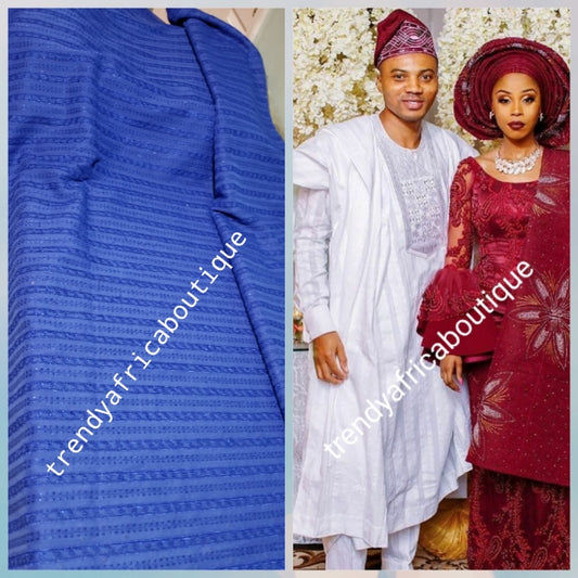 Top quality Atiku swiss voile lace fabric for Nigerian Men native outfit. Soft quality fabric. Can be use for agbada/3pc outfit for men.  Sold per 5yds. Price is for 5yds