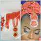 Back in stock: Bridal-accessories for Nigerian Traditional wedding ceremony. coral Head piece for Bride with chain extender at the back for easy adjustments, require personal assembling.  Edo/Bini Traditionall wedding