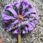 New arrival Purple peacock feather hand fan for Nigerian Bridal use. Feather hand fan Bridal accessories with handle and  tassel medium size Bridal-accessories,