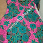 Embriodered and stoned multi color Ankara-dress, short dress embellished with shinning Swarovski stones to perfection! Fit Burst 44" and Full lenght 43". Made with Quality Ankara/stoned work. Flared sleeves