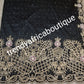 New arrival Nigerian Traditional weddings/celebrant super quality silk George wrapper. Black George + 2yds matching  design net . Feel the difference in quality. Beautiful hand cut design with beaded/Crystal stoned for that special occasion.
