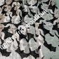 Clearance sale:  black/white French lace fabric. Quality white flowered patten embriodery work, all over dazzling silver sequence. Sold per 5yds. Price is for 5yds. Beautiful African embriodery french lace- swiss quality design
