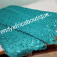 Clearance:  turquoise blue Cord-lace fabric for making Nigerian party outfit. Sold per 5yds. Price is for 5 yds. Hand cut Soft Sequence guipure-lace