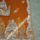 New arrival Gorgeous Igbo Traditional Bridal outfit- quality  net George wrapper and matching net for blouse. embellished with dazzling Crystal stones all over. 2 wrapper + 1.8yds net for blouse. Sweet orange net Ideal for Celebrant outfit