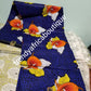 Beautiful royal blue/ flower Patten Nigerian Ankara wax print fabric. Sold per 6yds. Quality 100% cotton Ankara for making African dresses. New arrival veritable Hollandaise wax print fabric