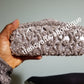 Sale Quality silver evening hand clutch. Crystal Clutch/purse. 8" long x 5" wide. All over dazzling crystal stones. silver crystal stones