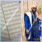 Lustrous quality Beige Atiku swiss voile lace fabric for Nigerian Men native outfit. Soft texture fabric with beautiful embriodery, Can be use for agbada/3pc outfit for men. Sold per 5yds. Price is for 5yds. Men traditionally wedding outfit