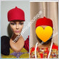 Igbo title man Red cap for youth.  Beautiful suade cap (Aka) Special African wedding Accessories for men. Available in size 20, 22 head circumference.