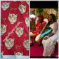 Rot/weißer hochwertiger traditioneller/zeremonieller Isi-agu Igbo-Stoff für Männer oder Frauen. Tigerkopfstoff. Pro Yard verkauft. Der Preis gilt für einen Meter. Kann als Überwurf, Bluse oder Hemd für Männer verwendet werden.