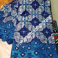 Clearance Give away price: royal blue Swiss Embriodery Lace fabric with clear crystal stones. Great quality and texture. Sold per 5yds. Price is for 5yds. African lace for making party outfit. Unisex color