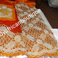 Ready to Ship;  VIP/Celebrant hand beaded and stoned George wrapper. Original quality taffeta wrapper for special occasion exclusive cut  work in 2 in 1 wrapper + 1.8 yds matching net blouse. This is Orange