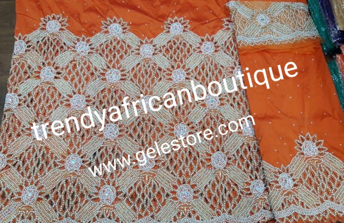 Ready to Ship; VIP/Celebrant hand beaded and stoned George wrapper. Or ...