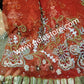 Ready to ship. Gorgeous Red net George. perfect stone work for traditional Bridal outfit. Quality beaded and dazzling crystal stoned on a  net George wrapper. 2.5yds + 2.5yds + 2yds.fabric. Sold as a set, price is for a set.