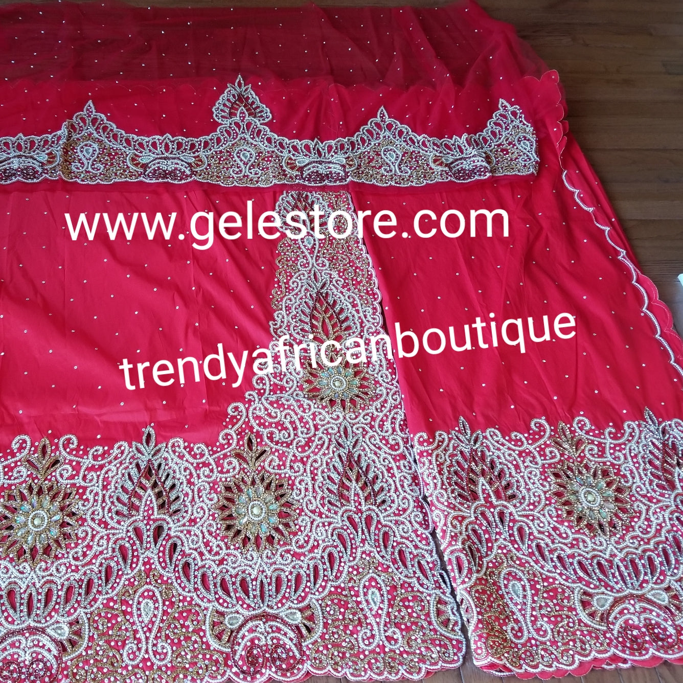 Sale: Exclusive VIP Nigerian Celebrant Silk George wrapper. All over s ...