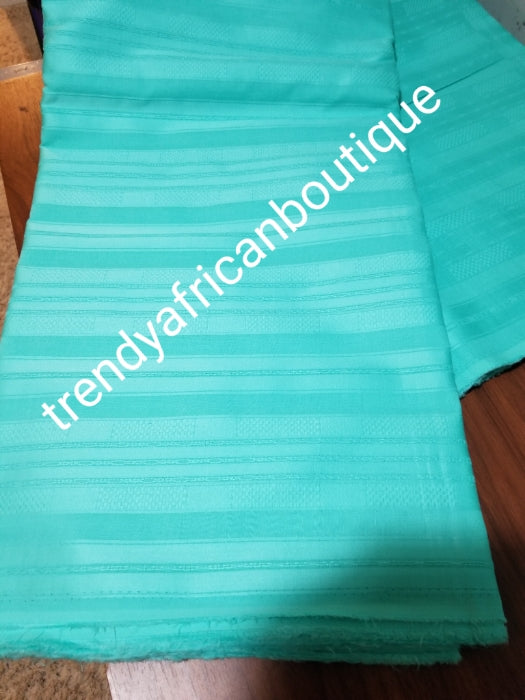 Mint Green Top quality cotton voile  fabric for Nigerian Men native outfit. Soft quality fabric. Can be use for agbada/3pc outfit for men. Sold per 5yds. Price is for 5yds