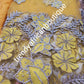 Ready to ship: Sweet Yellow color VIP Madam Net George wrapper for Nigerian Bridal outfit. All over embriodery + crystal stoned 5 yards net + 1.8yds matching net for blouse + free matching lining 4yds. Nigeria traditional weddings/event