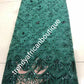 New arrival soft quality emerald green french lace fabric with all over sequence. Great quality. Sold per 5yds.price is for 5yds. Aso-ebi price available. Contact us for details