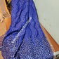 Sale sale: Lustrous quality Africa french lace fabric over sequence. Royal blue embeliished with silver sequence border. Sold per 5yds,  limited quantity. Sold per 5yds lenght, price is for 5yds. Feel the difference in quality