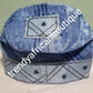 Sky blue  Nigerian Agbada Men-cap made with Aso-oke fabric with embroidery design. Only size 22 available.